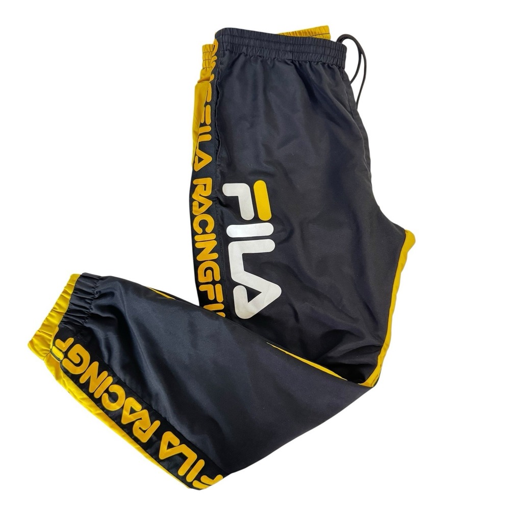 FILA Racing Sanrio Hello Kitty Joggers Yellow Black XL